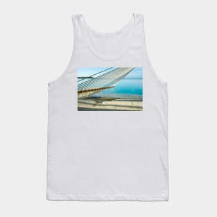 Hammock on tropical island. Tank Top